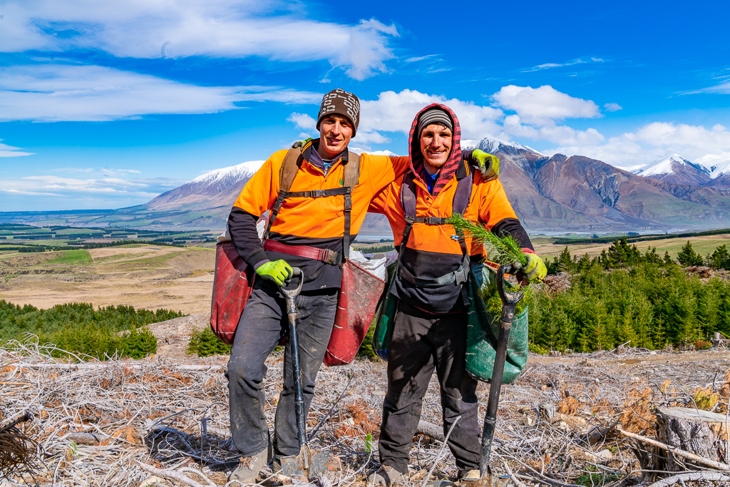 Team member group photo of Native Solutions providing forestry pest control, native revegetation, and forest management, serving Marlborough, Canterbury, Christchurch, Kaikoura, and Otago